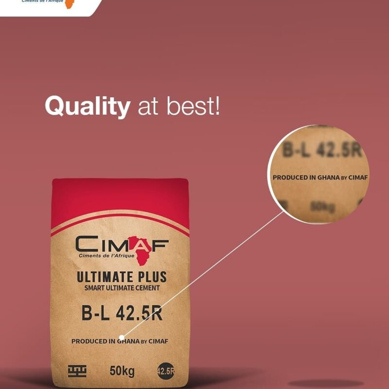 CIMAF Ultimate Plus Cement - 42.5R Grade | Premium Portland Limestone Cement for Versatile Construction Needs - Image 2