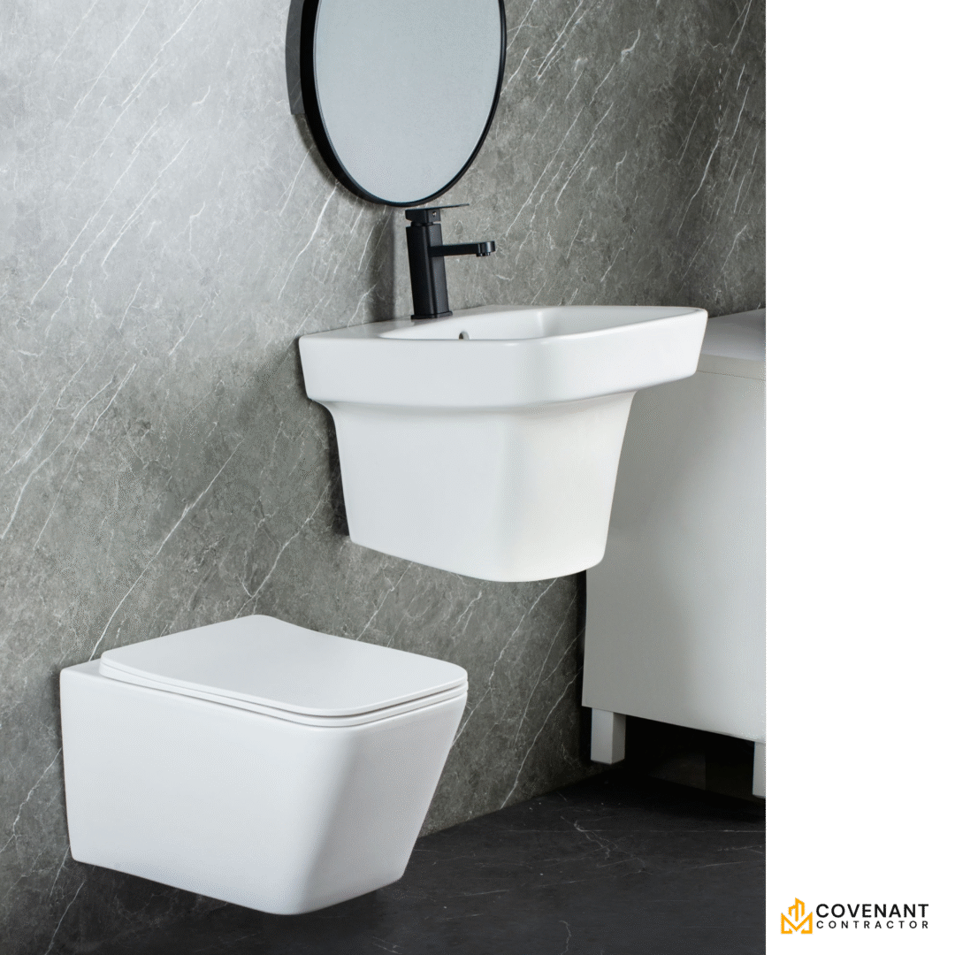 Square Wall-Mounted Basin - Image 4