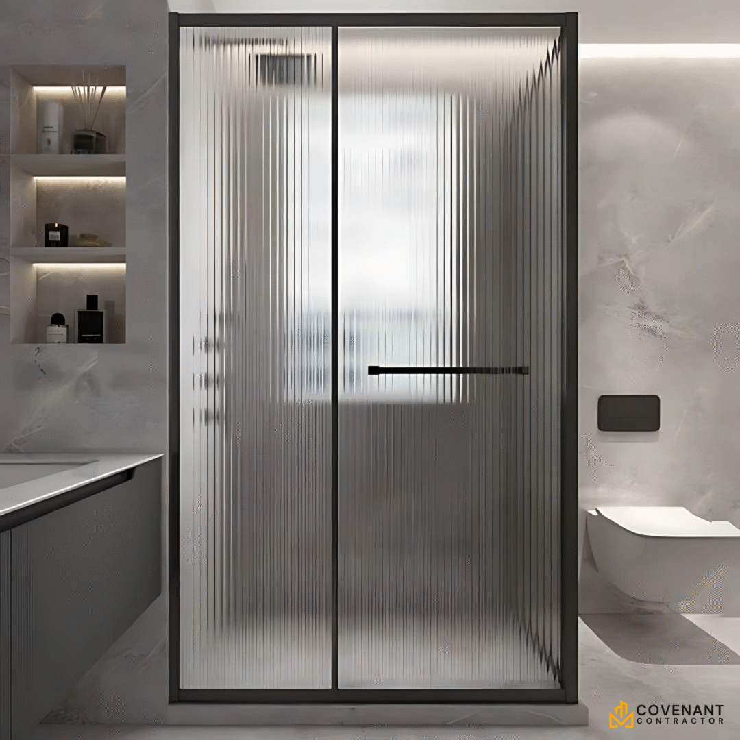 Frameless Glass Sliding Shower Enclosure - Image 3