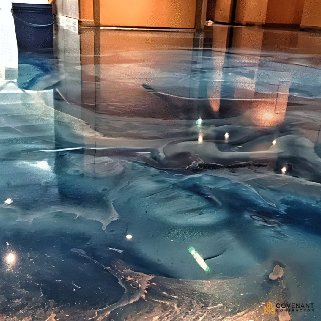 Metallic Epoxy Floor Paint – Premium 3D Color Pigment Coating