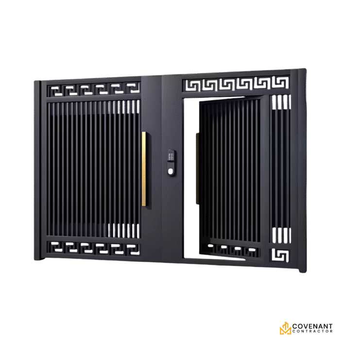 Regal Horizon – Wrought Iron & Aluminum Alloy Courtyard Double Door