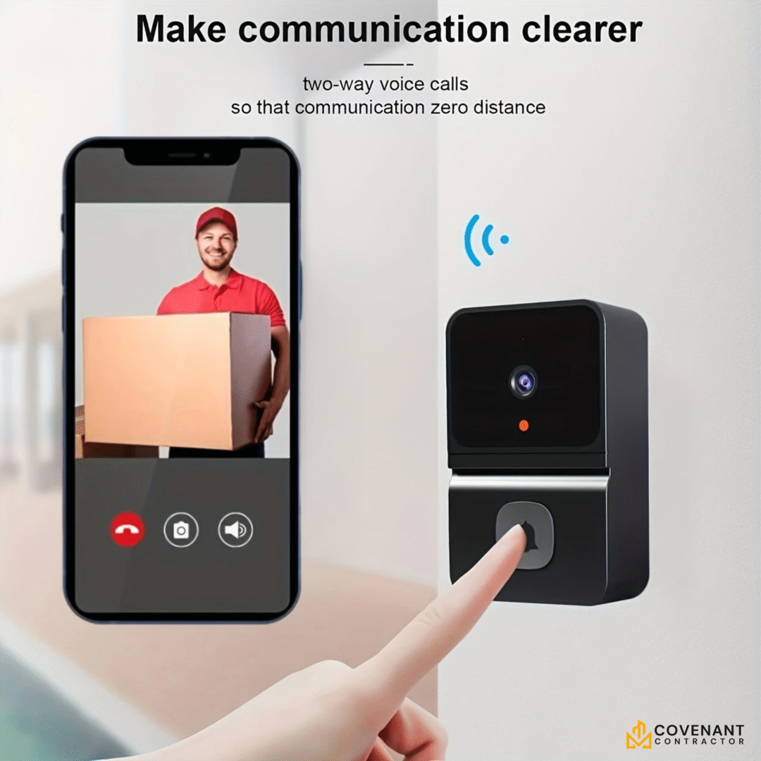 WiFi Doorbell Camera – Wireless Security with 2-Way Audio & Night Vision - Image 3