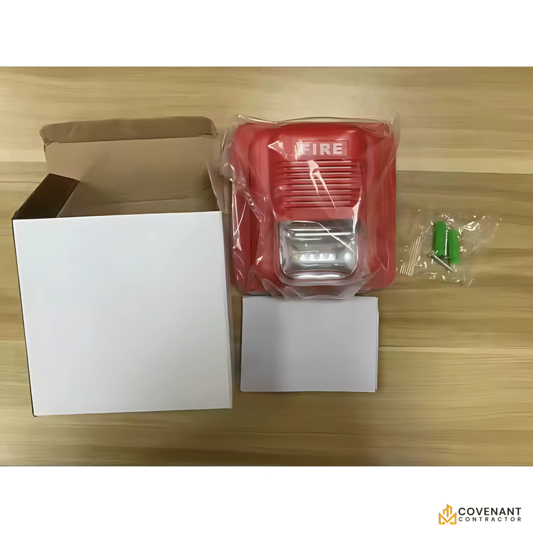 Fire Alarm Siren & Strobe – 110dB Audible/Visual Emergency Signal Device - Image 4