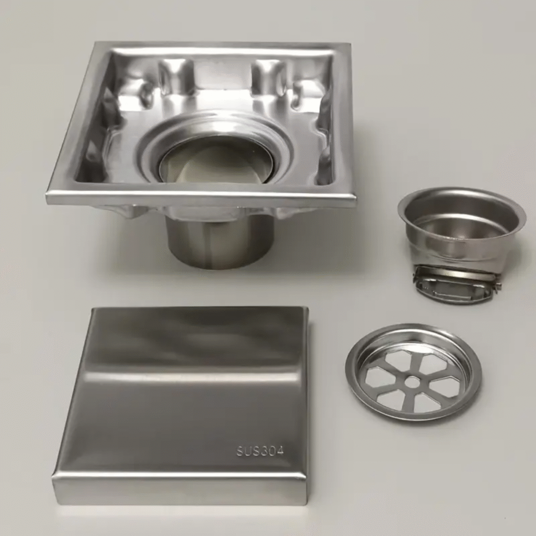 10cm Square Floor Waste Drain - Image 2