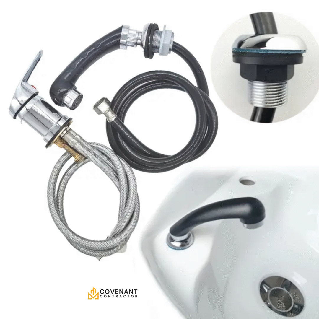 Professional Metal Mixer Faucet with Hose - Image 2