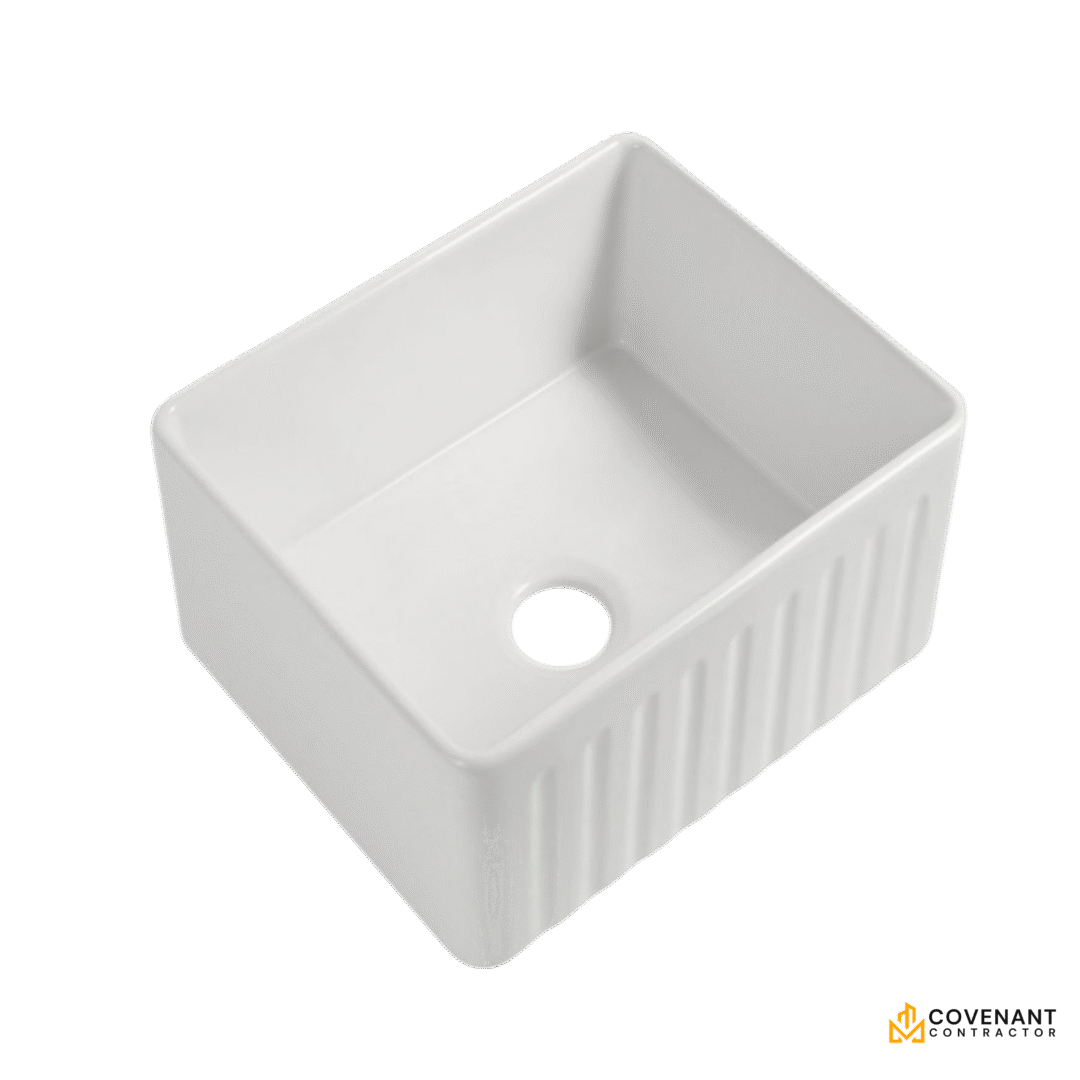 24-Inch Fireclay Farmhouse Sink