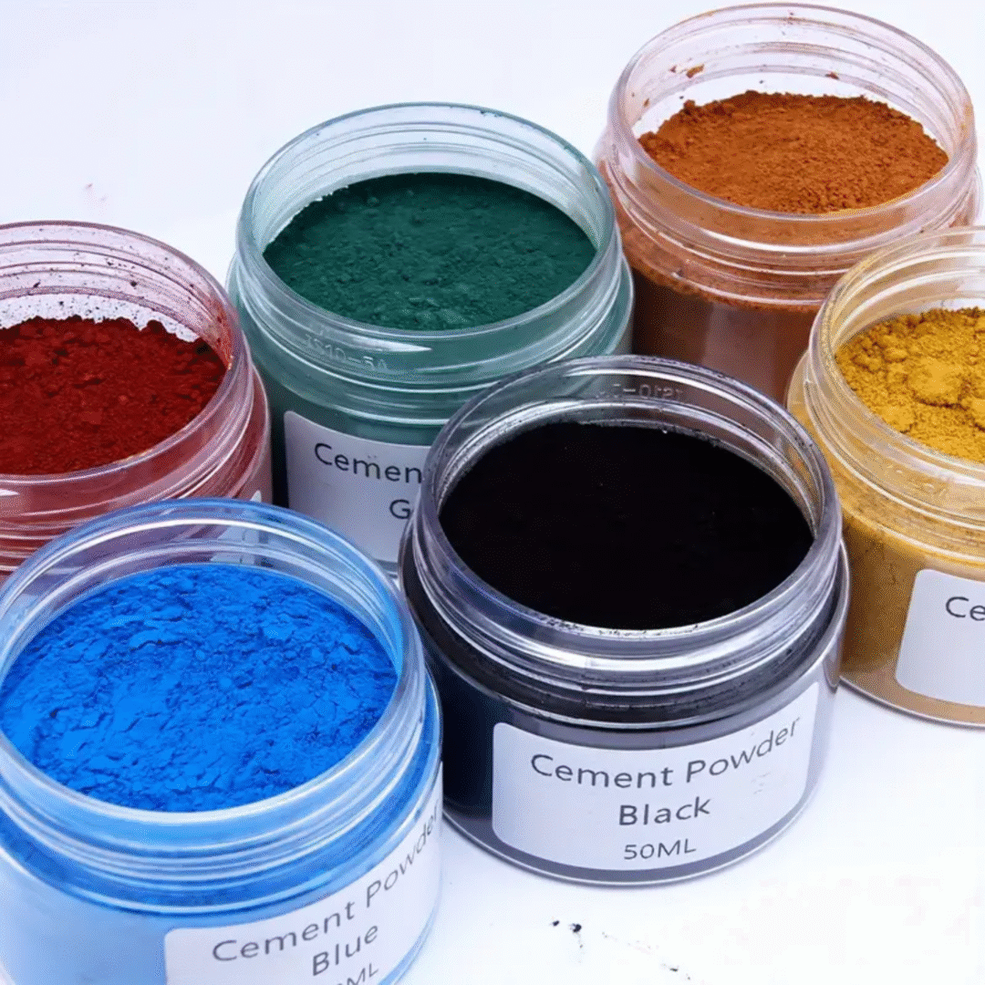 7-Color Cement Pigment Powder (50ml/1.69oz) – Water-Based Colorant for DIY - Image 2