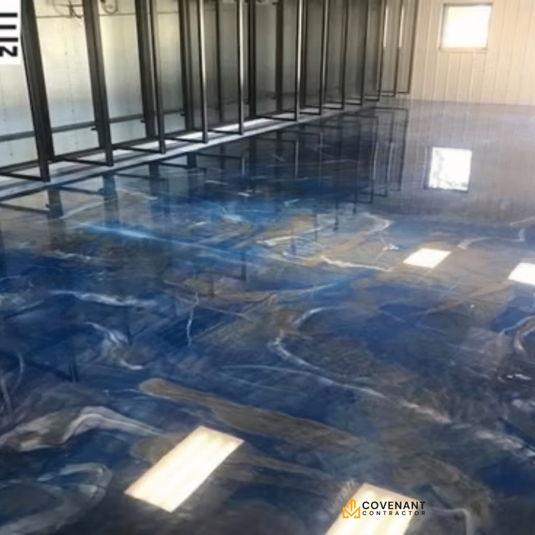 Epoxy Floor Paints with Metallic Pigments – Premium 3D Metallic Finish