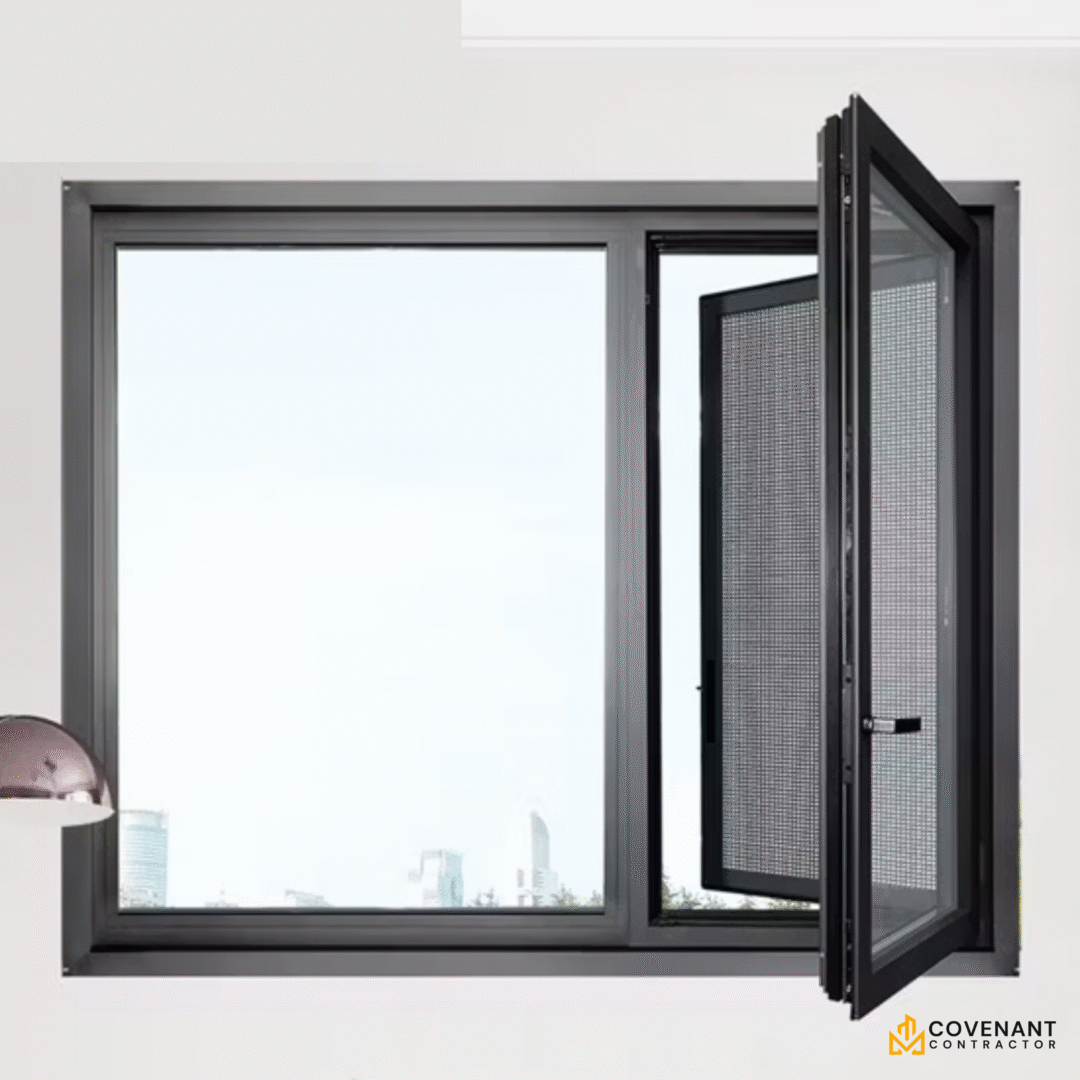 Hurricane-Proof Aluminum Casement Windows - Double Glazed Security Windows with Modern Design - Image 2