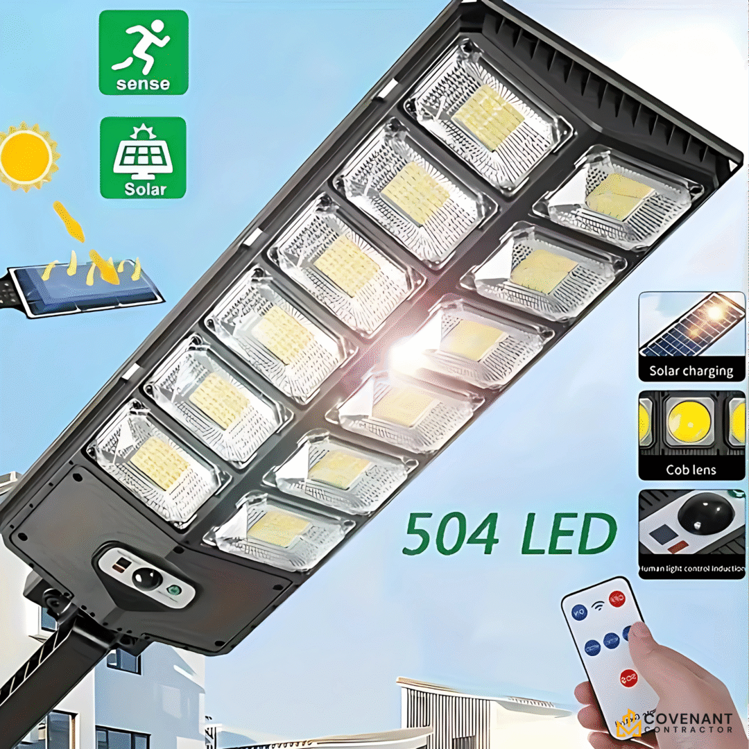 Commercial Street Light – 100,000LM 504LED Dusk-to-Dawn with Motion Sensor - Image 3