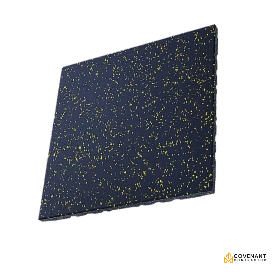 Noise Absorption EPDM Fitness Rubber Mat – 1000x1000mm
