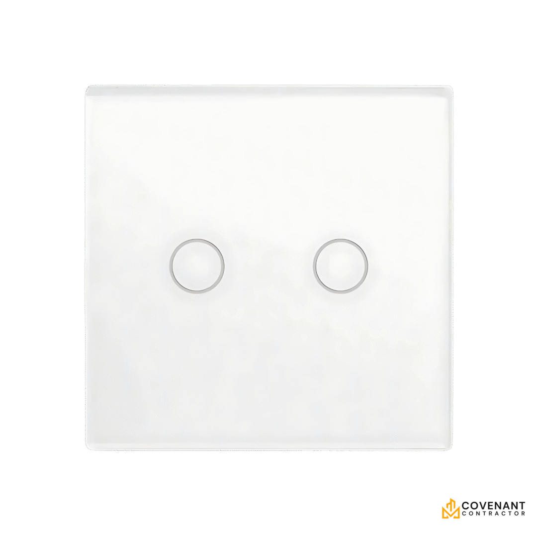 Smart Wi-Fi Dual Circuit Touch Light Switch – Voice & App Enabled