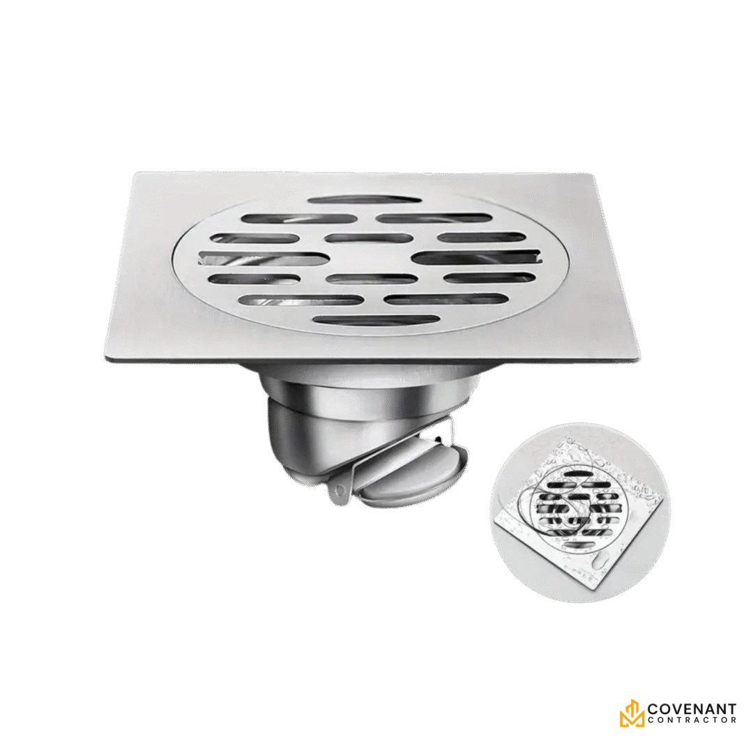 Stainless Steel Wall-Mounted Floor Drain