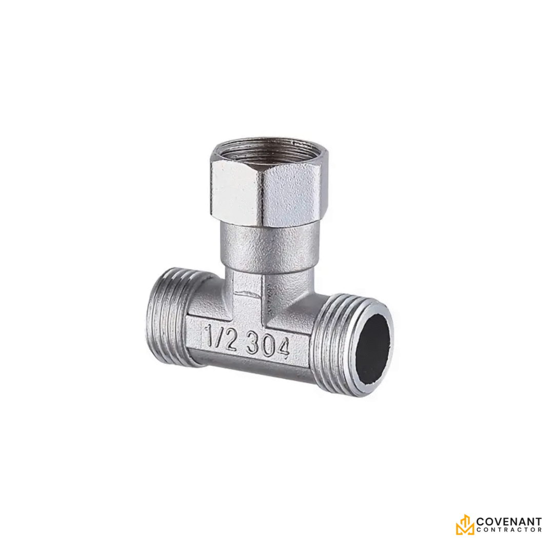 Stainless Steel 1,2,3-Way Tee Fitting - Image 3