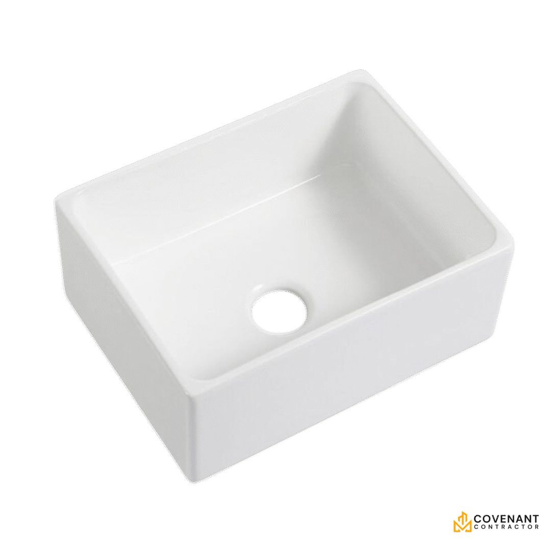 24-Inch Porcelain Farmhouse Sink