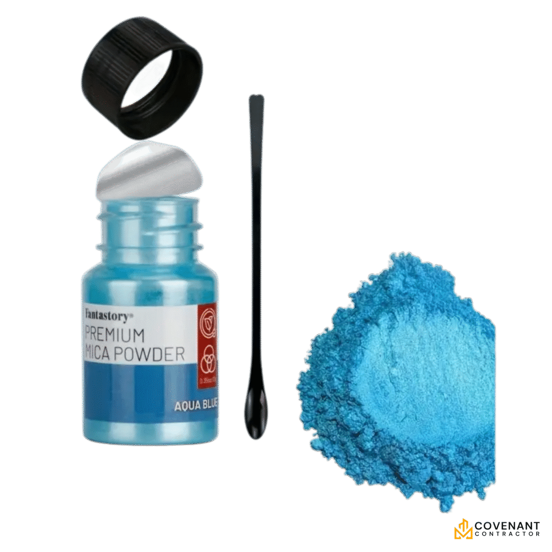 32-Color Mica Powder & Resin Pigment Set – 0.5-10g Jars (Inc. 5 Glitter Mica Powders)