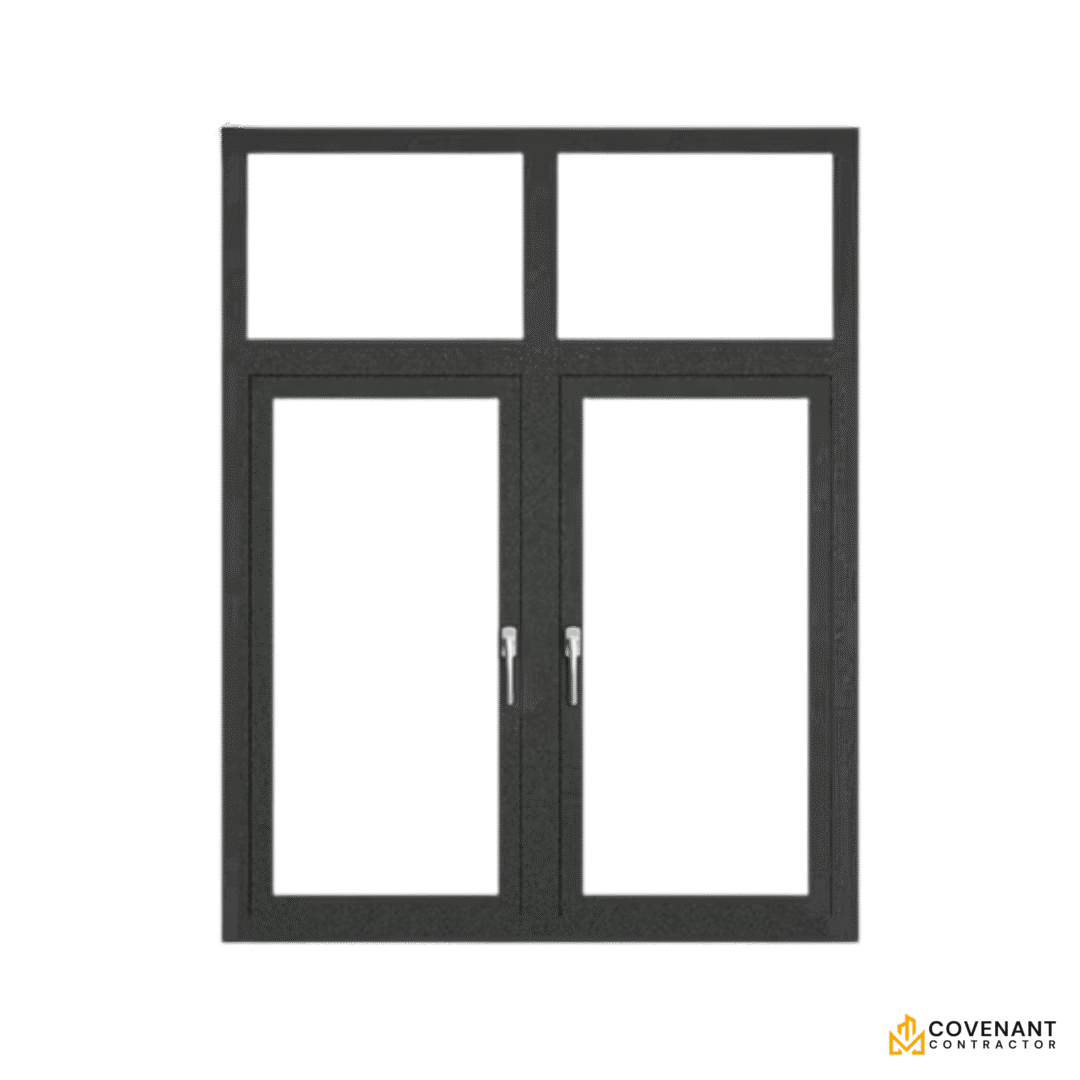 Hurricane-Proof Aluminum Casement Windows - Double Glazed Security Windows with Modern Design