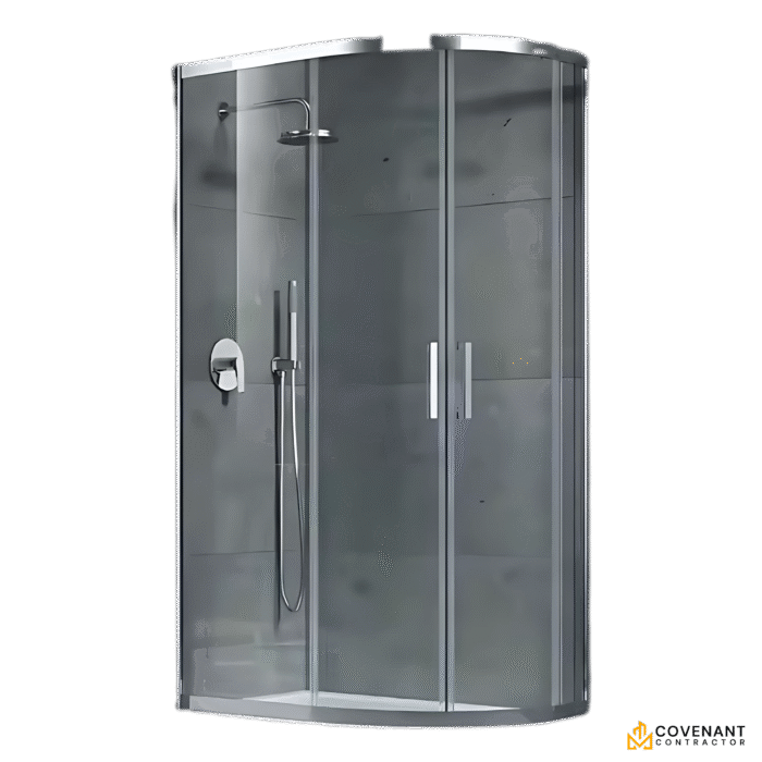 Stainless Steel Frameless Square Shower Enclosure
