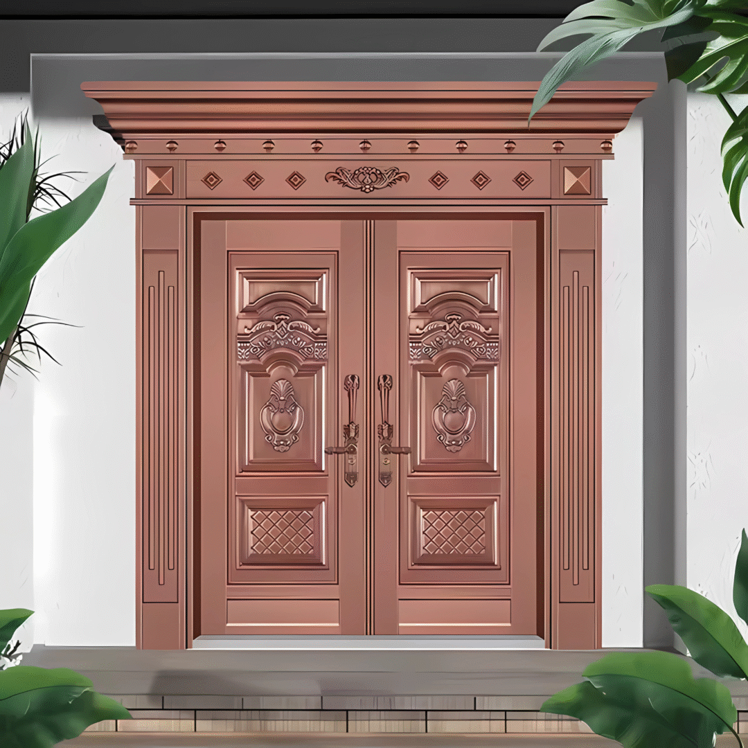 Contemporary Stainless Steel Security Door for Luxury Villas - Image 2