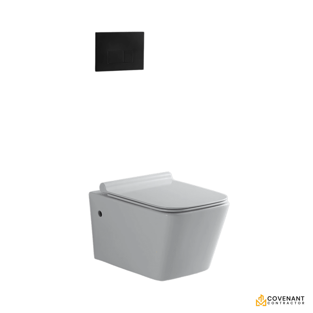 Contemporary Back-to-Wall Toilet Pan