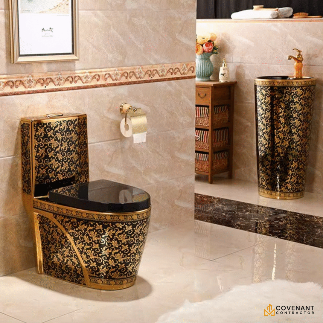 Luxury Antique Gold Sanitary Ware Collection - Image 2