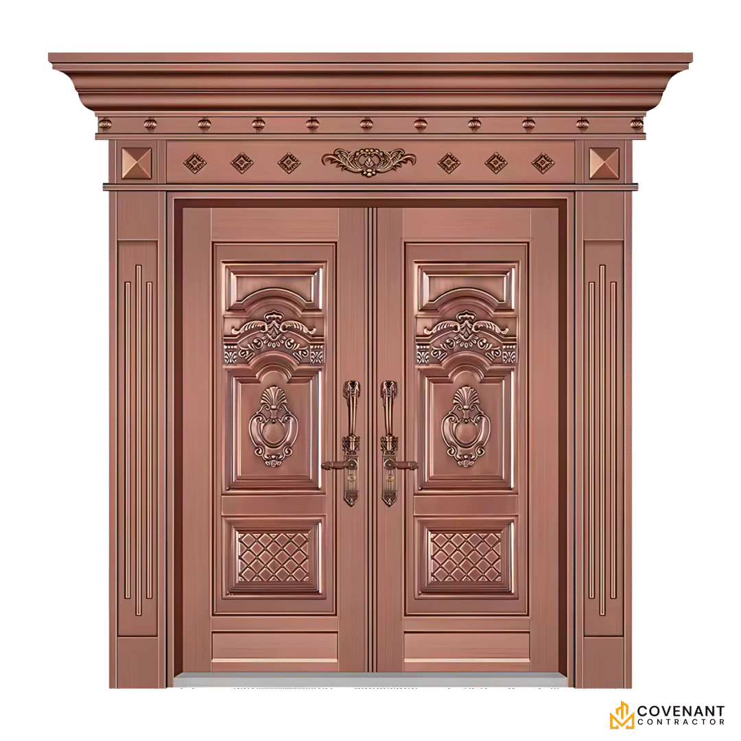 Contemporary Stainless Steel Security Door for Luxury Villas