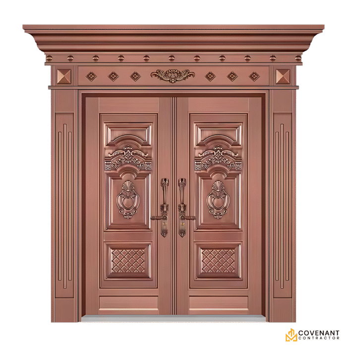 Contemporary Stainless Steel Security Door for Luxury Villas