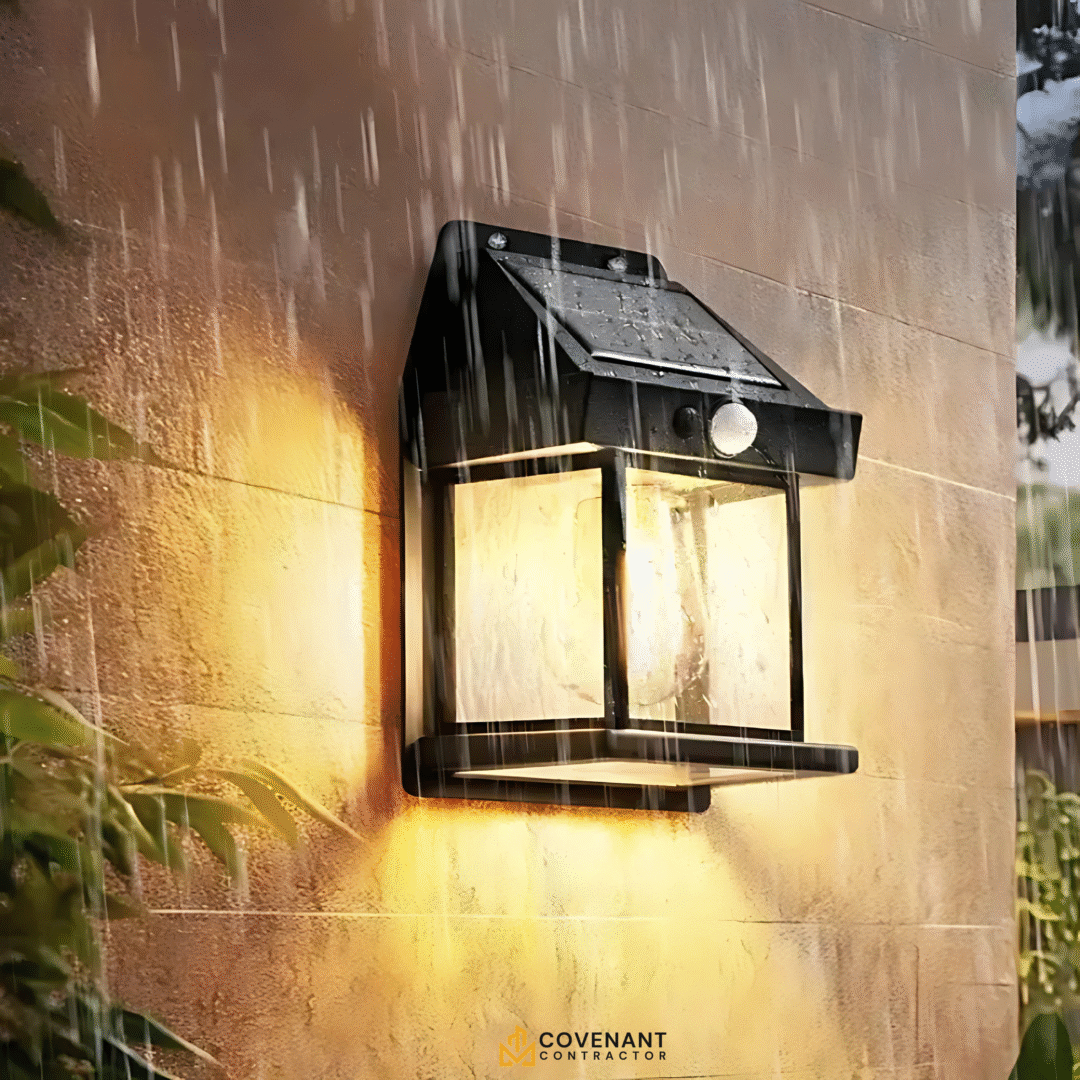 6-Pack Solar Wall Lights – IP65 Waterproof with 3 Lighting Modes & Motion Sensor - Image 3