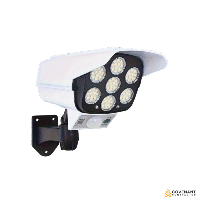77-LED Security Camera Light – Solar-Powered Motion-Activated Surveillance System