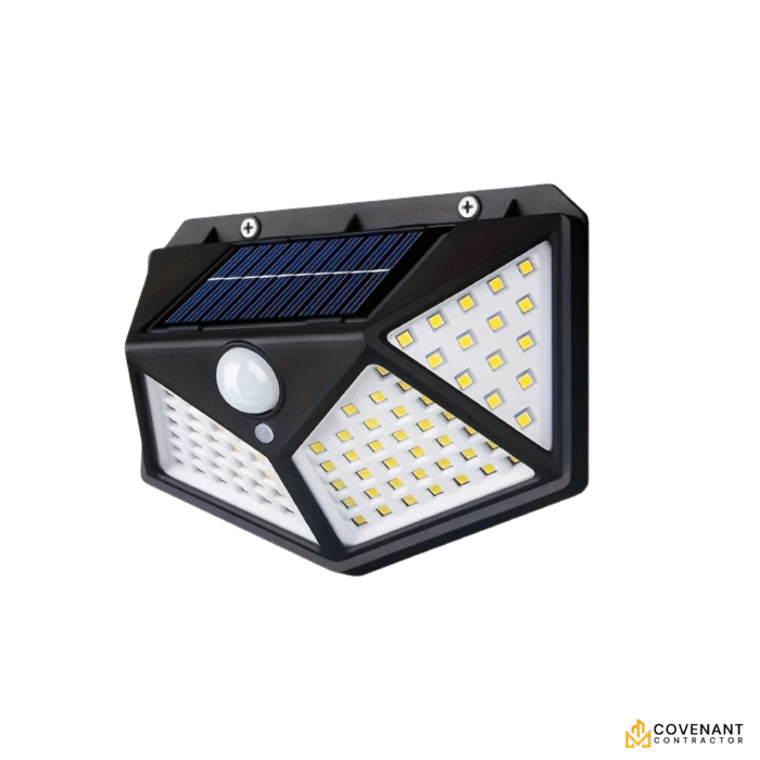 100-LED Motion Sensor Security Light – IP44 Weatherproof Outdoor Lighting