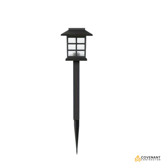 12-Pack Lantern-Style Garden Lights – Warm White LED Path Lighting Set