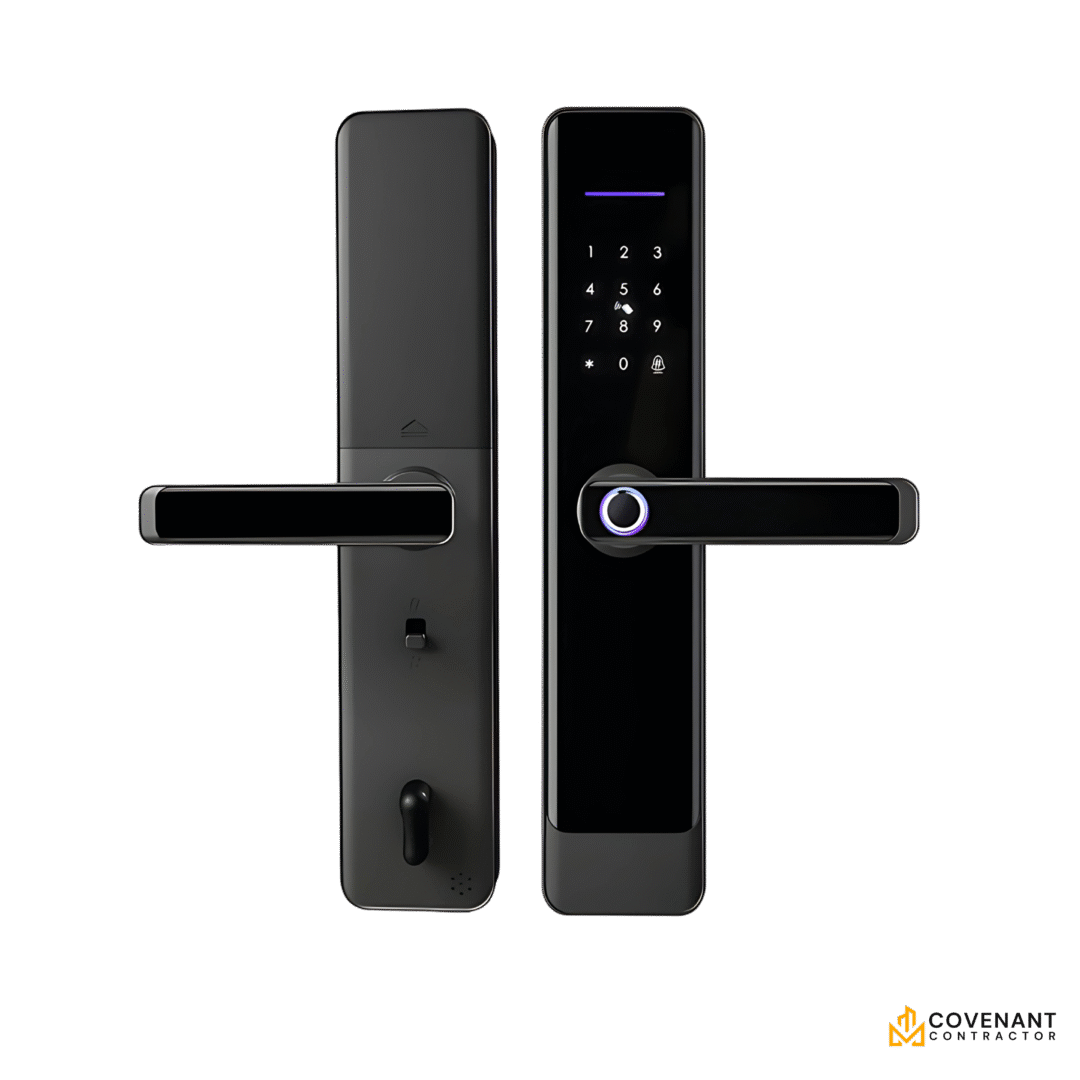 Tuya SmartLock Pro – Black Nickel Fingerprint & WiFi Smart Door Lock