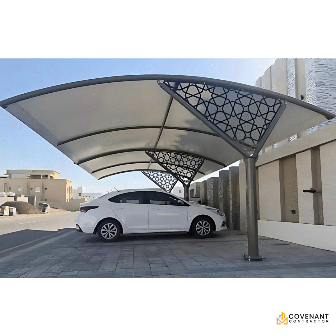 Premium PVC Car Parking Shed - Heavy-Duty Vehicle Protection System