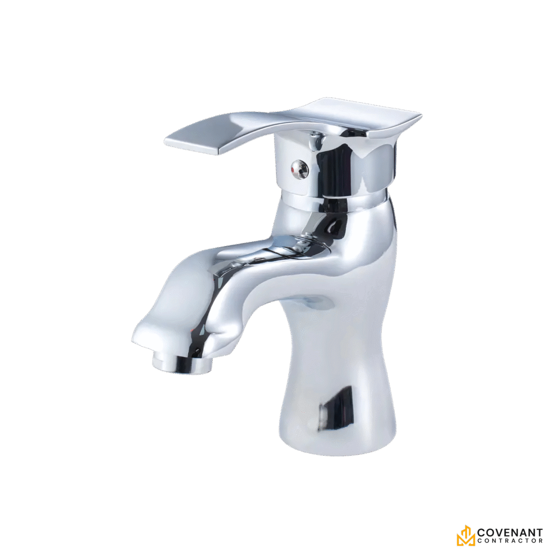 Chrome Hot & Cold Water Mixer Basin Faucet