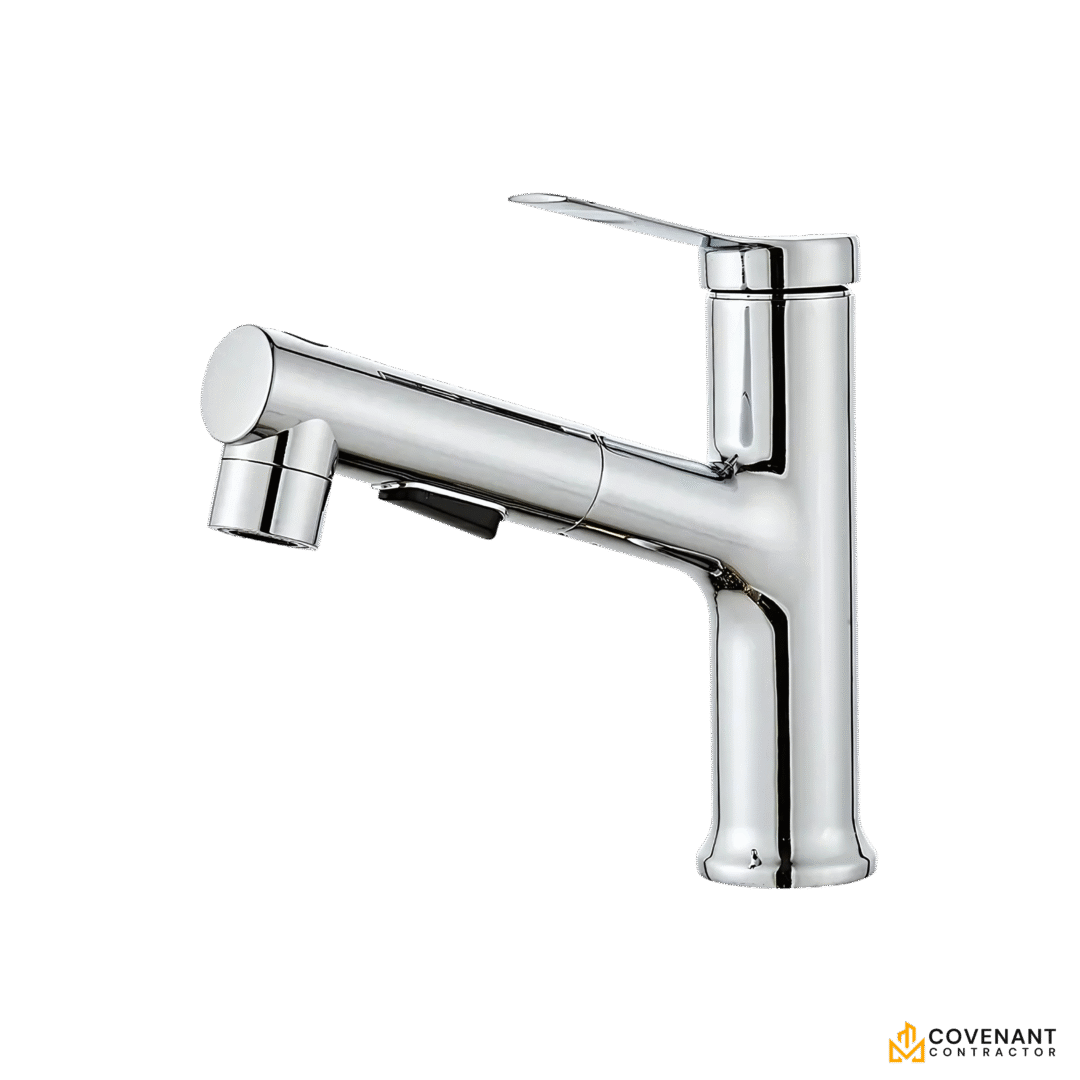 Single-Handle Pull-Out Sprayer Basin Faucet